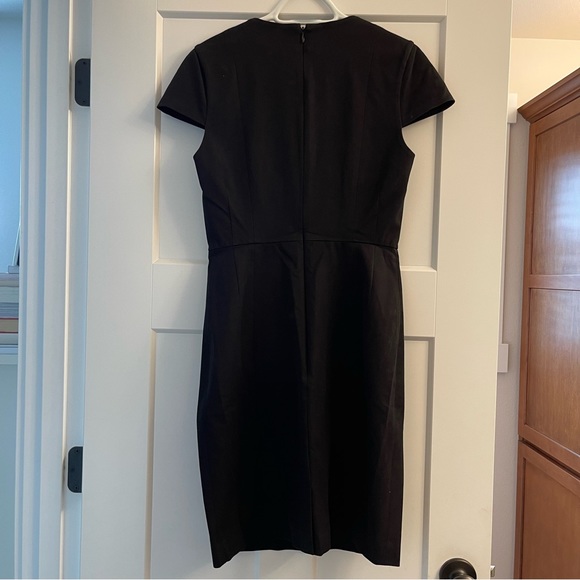 NWOT Banana Republic black square neck sheath dress // size 8 - Picture 2 of 2